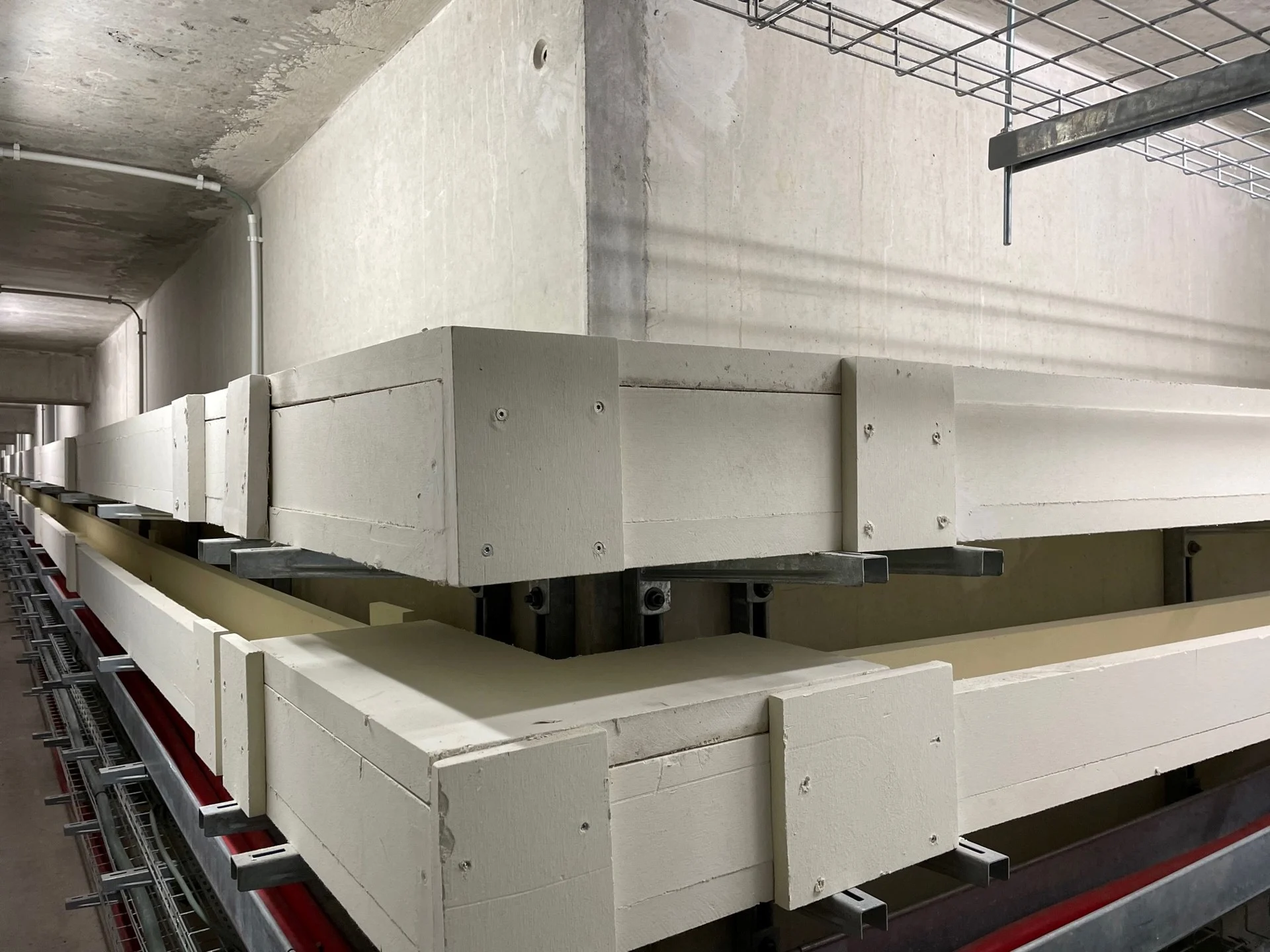 Exemple de gaine anti-feu installée par nos experts